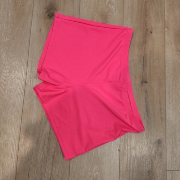 Womens 18 Pink Swim Dress Tankini Boy Shorts Tummy Control Barbiecore Preppy - Picture 9 of 9